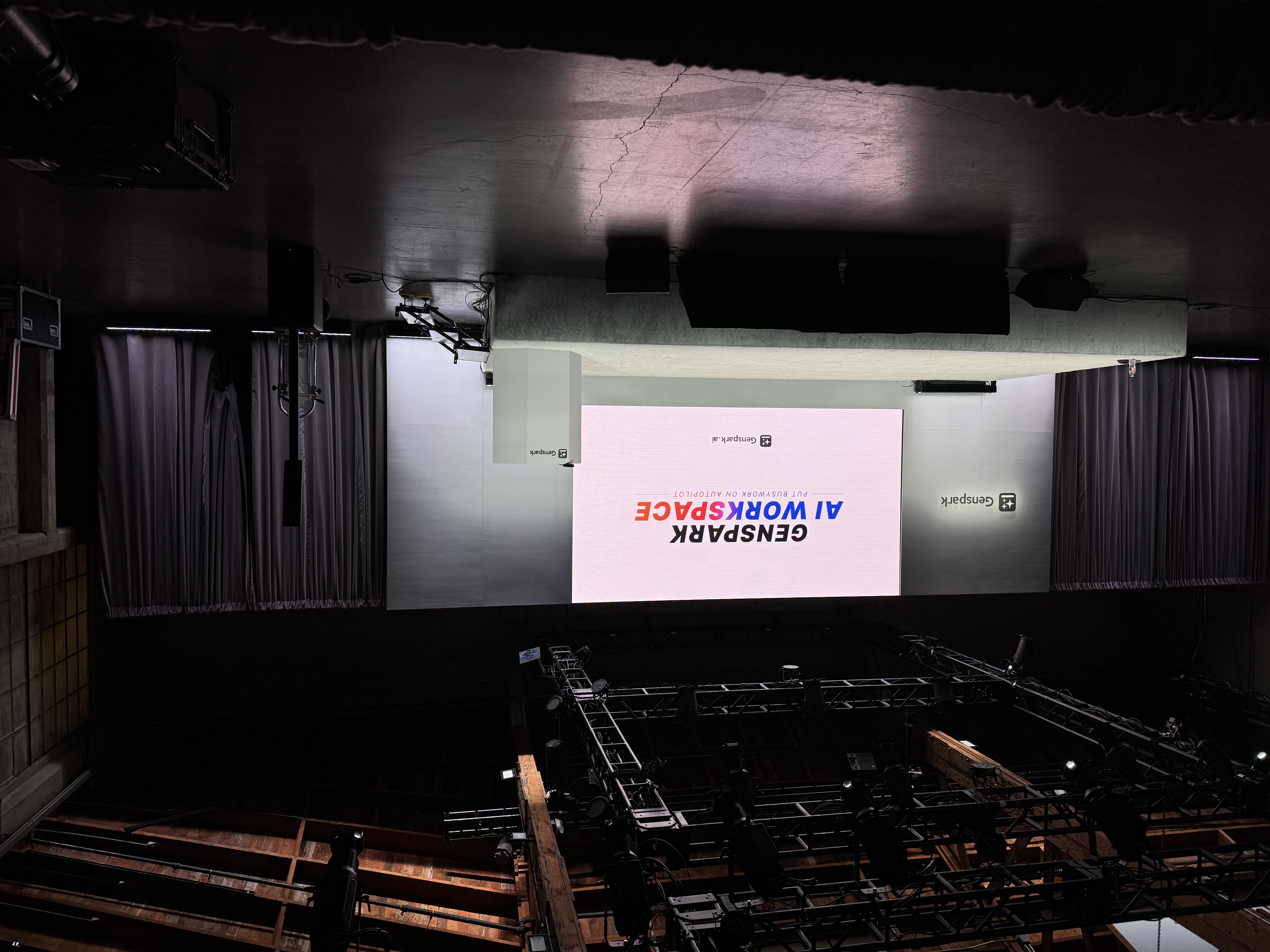 LED stage with modern scenic design